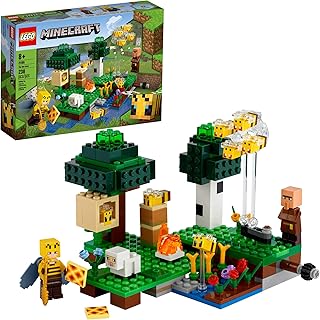 Lego minecraft la ferme des abeilles 21165 jouet de construction minecraft avec un apiculteur
