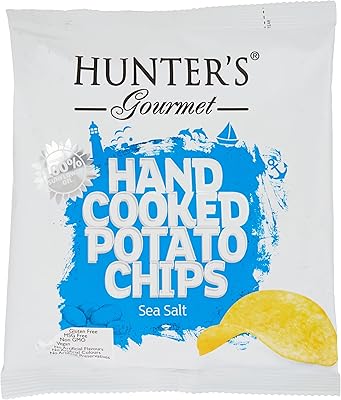 Croustilles cuites à la main hunter gourmet, saveurs assorties, 40 g, paquet
