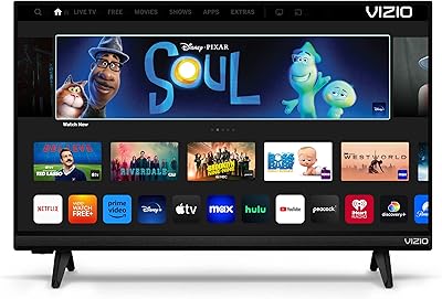 Téléviseur intelligent vizio série d 24 pouces, fhd 1080p, avec apple airplay