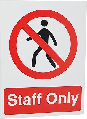 Bannière réservée au personnel sico, 300 mm x 400 mm - plastique semi-rigide