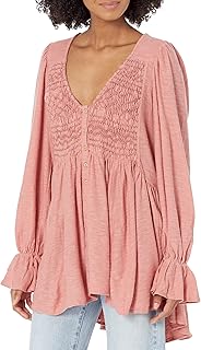 Haut bébé free people don't call me pour femme encolure dégagée avec finition