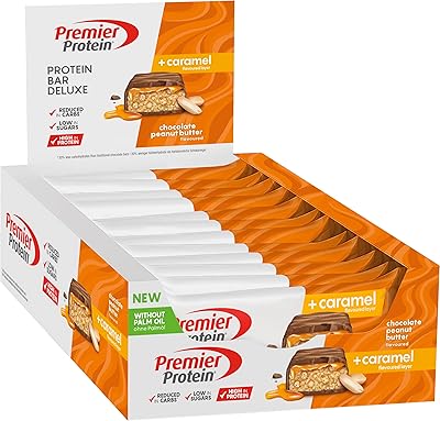 Barre protéinée premium au beurre de cacahuète et au chocolat premier 12