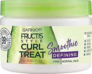 Smoothie définissant les boucles garnier fructis style pour cheveux bouclés fins à normaux
