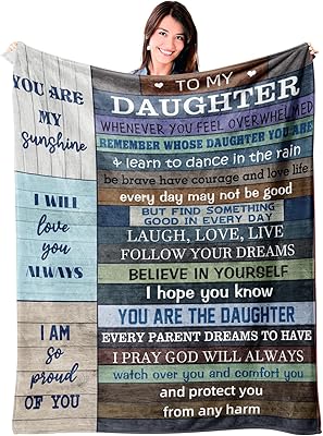 Couverture cadeaux pour fille de maman et papa, cadeaux d'anniversaire de saint-valentin