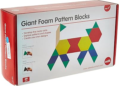 Grands blocs de mousse en forme de sol edx, multicolores, 11enc07545