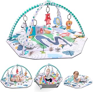 Bellababy tummy time mat, tapis de jeu 4 en 1 pour activités