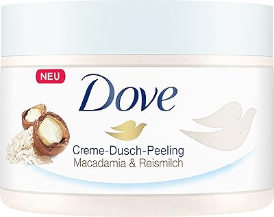 Gommage corporel dove à la macadamia moulue et au lait de riz, 225