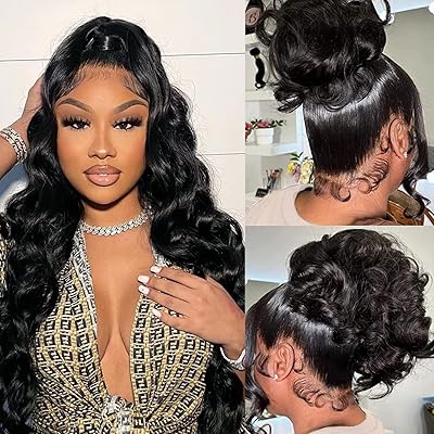 Aicrelery 360 perruque cheveux humains pleine dentelle perruques vague de corps. Votre shopping simplifié de A à Z avec Diaytar