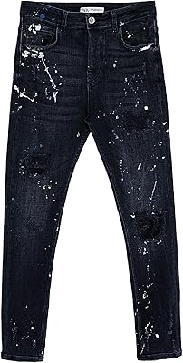 Jean skinny spray paint pour homme 0840/418/800 (40 eu), noir, 40