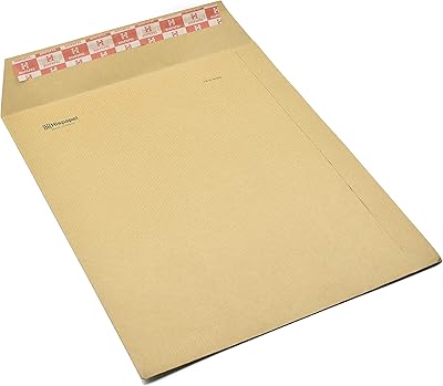 Enveloppes autocollantes hisbable brown a4 12 x 10" (paquet de 50) (marron)
