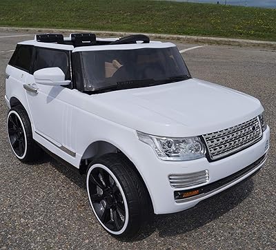 Voiture électrique pour enfants dorsa range rover hsi avec télécommande blanc