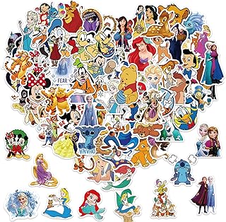 100 pièces autocollants de personnages de dessins animés disney, autocollants de récompense