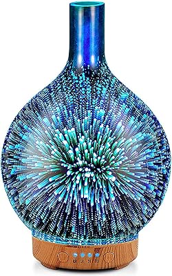 Humidificateur de vase créatif, diffuseur d'arômes 3d ultrasonique de 100 ml, brume fraîche