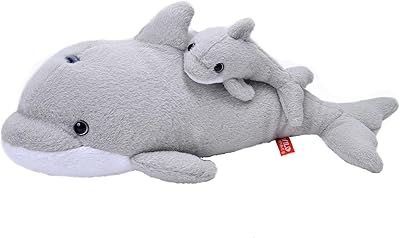 Poupée en peluche mini dauphin cadly toy 30 cm - gris - 2