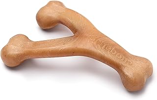 Jouet pour chien wishbone aggressive chew beanie - saveur poulet, géant, marron clair
