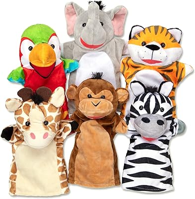 Ensemble de poupées melissa & doug jungle safari (6 poupées)