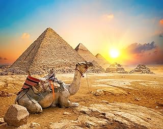 Puzzle pyramide de l'égypte ancienne au lever du soleil de gizeh | puzzle