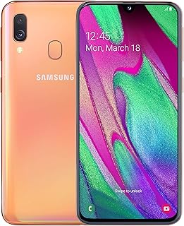 Téléphone android double sim samsung galaxy a40 64 go 5,9" - corail