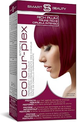 Teinture capillaire permanente smart beauty prune avec technologie anti-casse plex hair qui protège