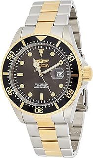 Montre à quartz invicta pro diver pour homme 43 mm acier doré