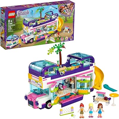 Lego friends friendship bus 41395 heartlake city l'ensemble de construction favorise des heures