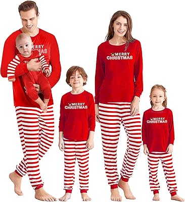 Pyjamas de noël pour la famille ensembles de pyjamas assortis de noël ensemble