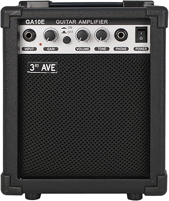 Amplificateur de guitare 10 w avec sortie casque, commutateur overdrive et contrôle