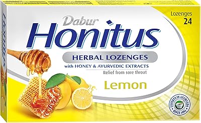 Comprimés à base de plantes dabur honitos à saveur de citron | soulagement