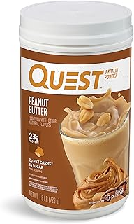 Poudre de protéine de beurre de cacahuète quest nutrition, faible en glucides
