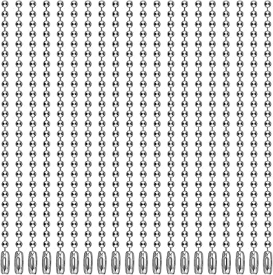 200pcs 4" chaînes de perles à billes chaînes billes en métal