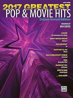Les plus grands succès pop et cinématographiques de 2017 : easy piano