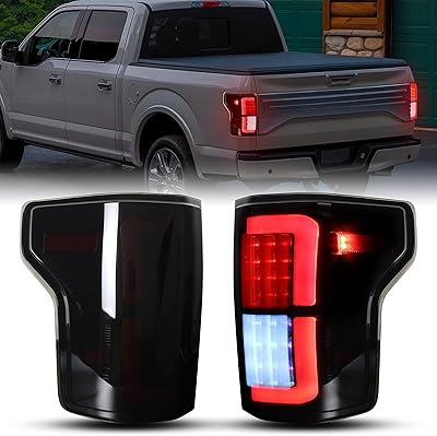 Nouveau kit de feux arrière led f150 améliorés, feux de freinage arrière noirs