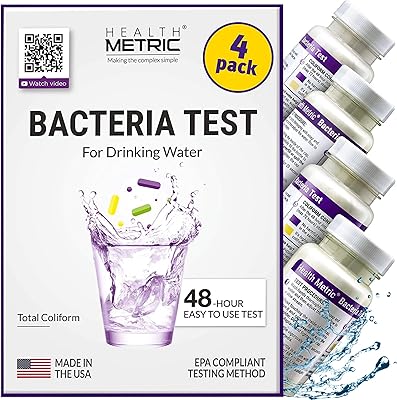 Kit de test de bactéries coliformes pour l'eau potable qualité facile