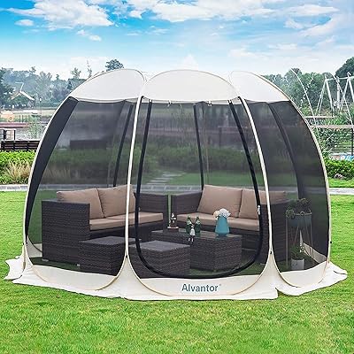 Tente vantour 2-15 personnes tente extérieure pour patios, tente pop-up instantanée, non étanche