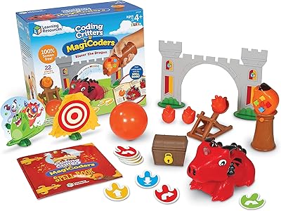 Ressources d'apprentissage ler3104 codage des créatures magicoders : dragon blazer multicolore