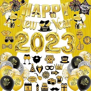 Ensemble de décorations du nouvel an 2023, décorations du nouvel an 2023 avec
