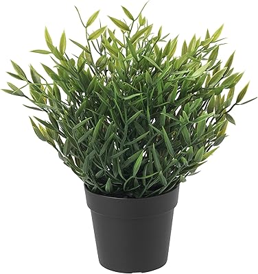 Plante artificielle en pot ikea vijka 9 cm bambou pour usage intérieur