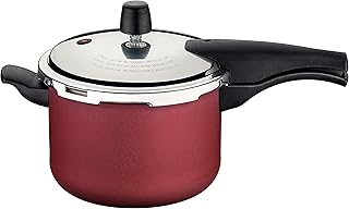 Autocuiseur vancouver, rouge, taille 20 cm, capacité 4,50 litres, 4 soupapes de sécurité