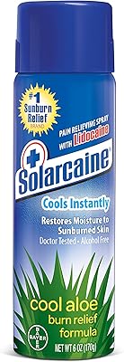 Spray anti-brûlure à l'aloe vera solarkin cool avec lidocaïne (177 ml)