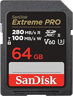Carte mémoire sandisk extreme pro sdxc uhs-ii 64 go - c10, u3, v60
