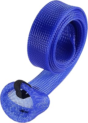 Meccanixity manchon de canne à pêche housse de chaussette en maille tressée protecteur