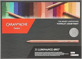 Caran d'ache crayon portrait lumineux, lot de 20 couleurs, multicolore, 26 x 19 x 2 cm, 6902. Diaytar Sénégal : Parce que chaque FCFA compte