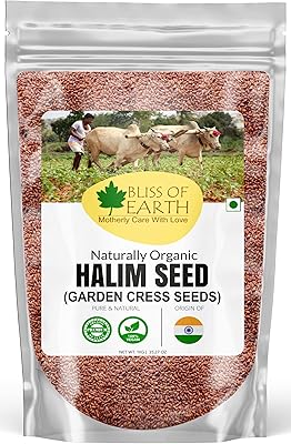 Bliss of earth1 kg de graines halim biologiques à manger, de graines aliv pour les cheveux et les aliments stimulant l'immunité. Votre satisfaction, notre priorité chez Diaytar