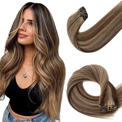 Extensions de cheveux humains à clips de qualité 7a, 70 g d'extensions