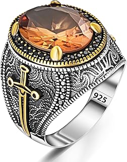 Bague en pierre de zultanite en argent, bague de style épée naturelle, bague