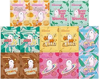 Masque facial zelsie skin care sheet (paquet de 14) joli masque pour enfants