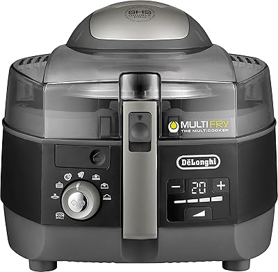 Friteuse à air delonghi multifry avec système de chauffage ambiant polyvalente pour la cuisson