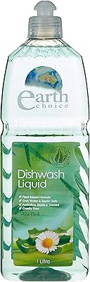 Liquide vaisselle earth choice avec extrait d'aloe vera rafraîchissant - 1 litre