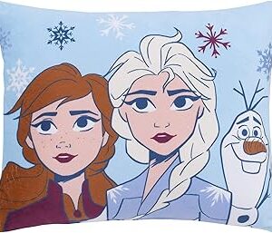Disney la reine des neiges 2 - anna, elsa et olaf coussin décoratif bleu clair, violet et blanc pour enfants. Diaytar : Parce que vous méritez le meilleur sans vous ruiner
