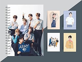 Coffret cadeau bts heartbeat bangtan boys (agenda + lot de 4 marque-pages magnétiques)